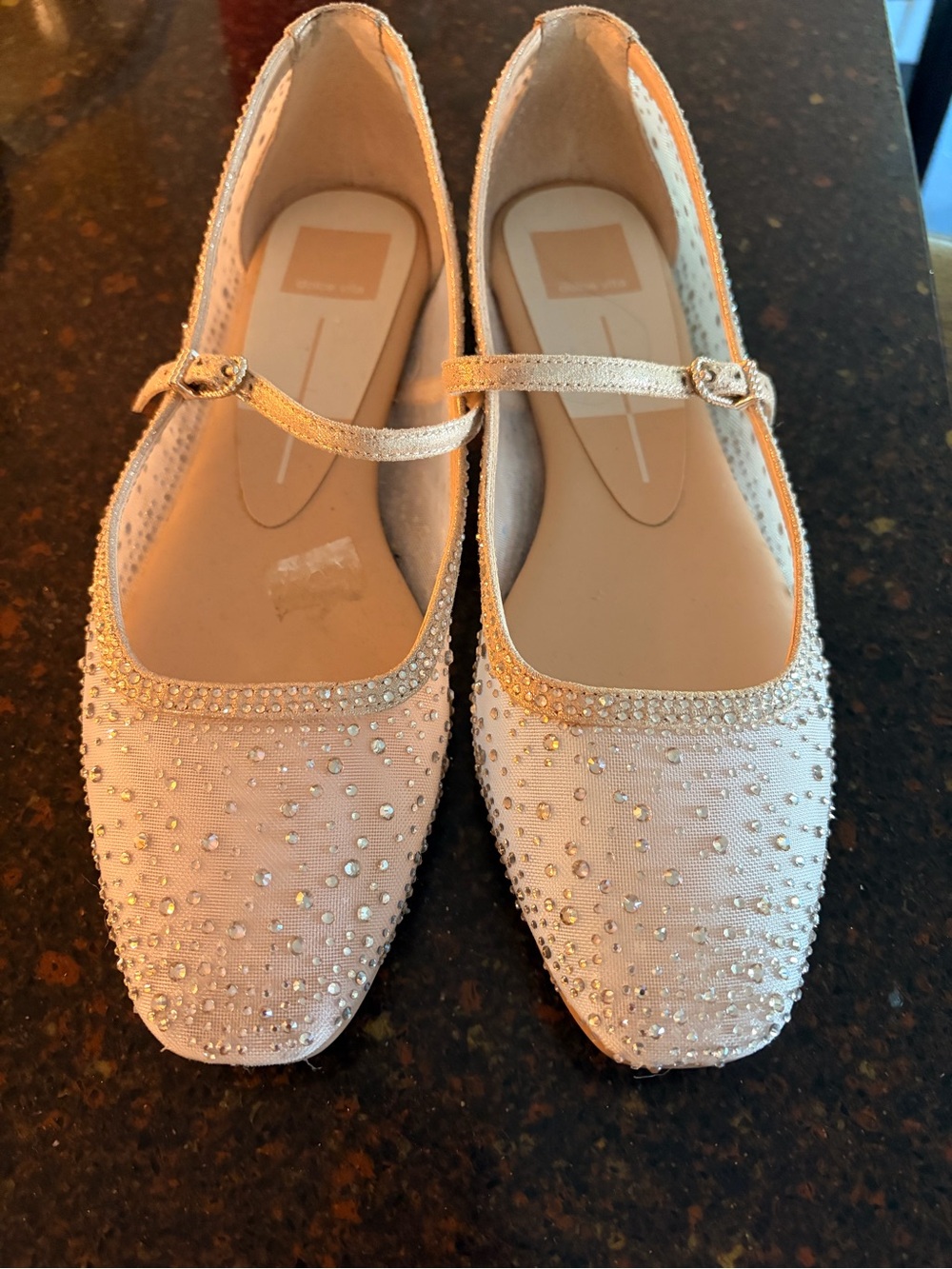 Women's Embellished Mary Jane Flats - Light Pink